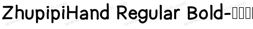 ZhupipiHand Regular Bold字体转换